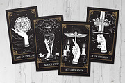 Tarot Aces Hand Drawn Vector Arts, a Decorative Illustration by Croisy (Thumbnail 2 of 3)
