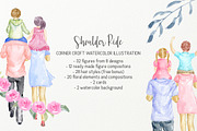 Shoulder Ride Illustration, a Person Illustration by Corner Croft (Thumbnail 2 of 10)