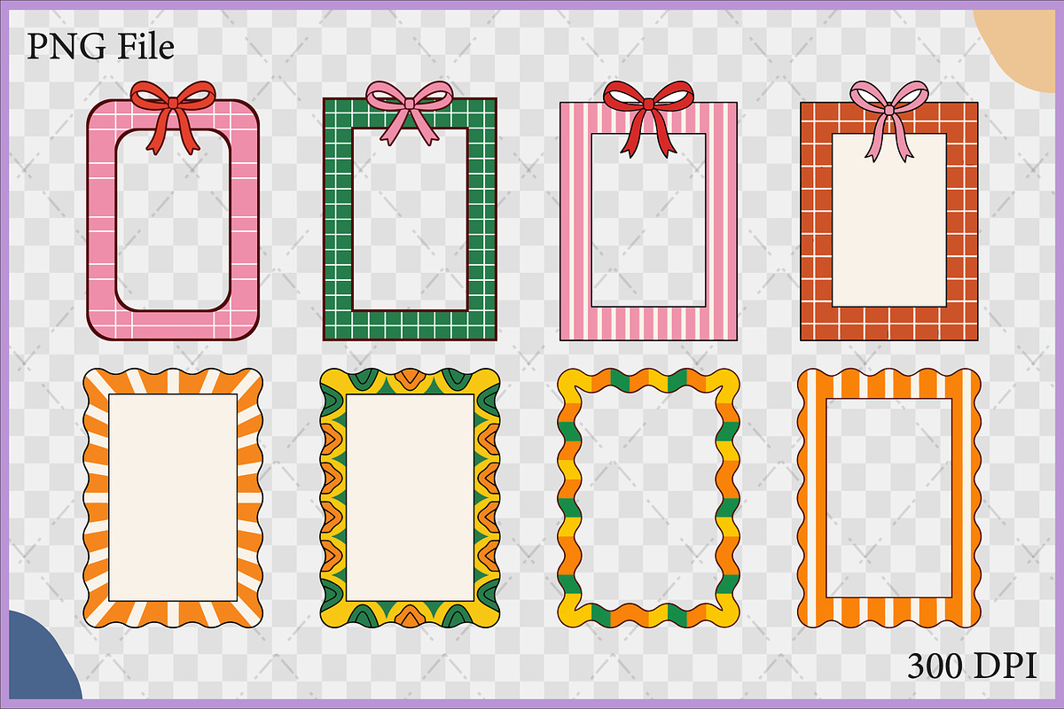 Coquette Frame Clipart Vector Bundle, a Decorative Illustration by Gfx Expert Team (Photo 2 of 10)