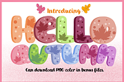 Hello Autumn-PNG fonts, a Symbol Font by It me digital art (Thumbnail 1 of 6)