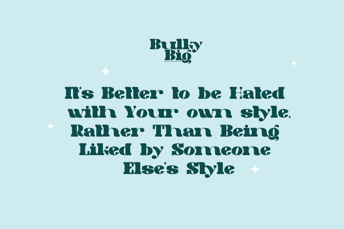 Bulky Big, a Slab Serif Font by Bramcreative (Photo 3 of 8)
