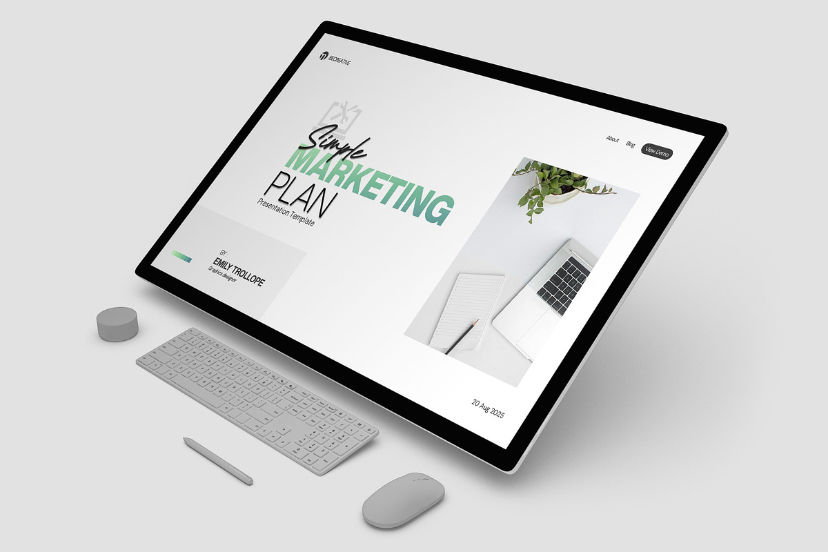 Simple Marketing Plan Template preview 2