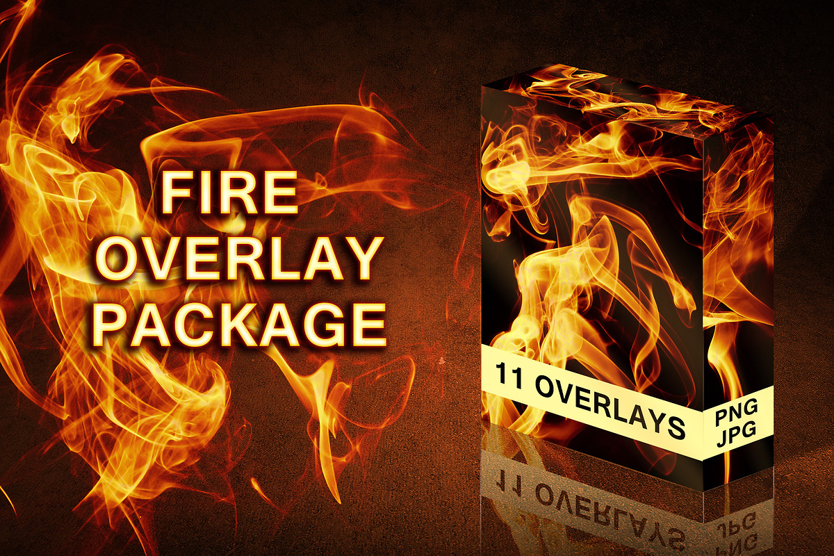 Bundle 11 Fire Overlays, a Decorative Illustration by xresch (Photo 1 of 6)