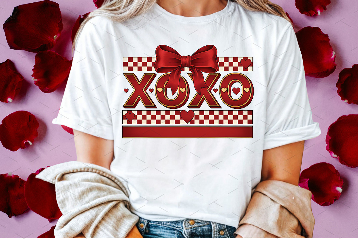 Retro XOXO Coquette Valentines PNG, an Illustration by Libby Wishes (Photo 2 of 5)