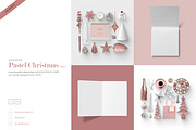 03 SCENE_Pastel Pink Christmas Scene, a Books & Magazine Mockup by Kzara Visual Concepts (Thumbnail 1 of 7)