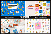 Girl Power Clipart & Quotes BUNDLE, a Graphic by Ruslana Lubenets (Thumbnail 1 of 53)