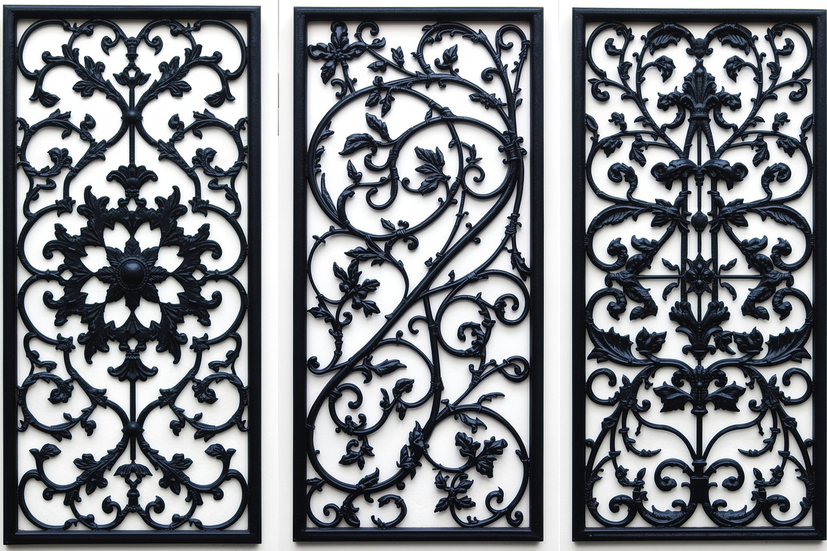 Decorative Floral Panel Silhouette, an Illustration by musafir_fashion (Photo 6 of 21)