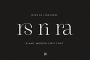 GLAMY - Ligature Rich Serif, a Serif Font by Ivan Rosenberg (Thumbnail 6 of 13)