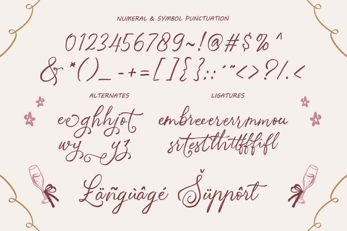 Cherry Poeme Handwritten Script Font, a Script Font by Inviline.co (Photo 9 of 10)