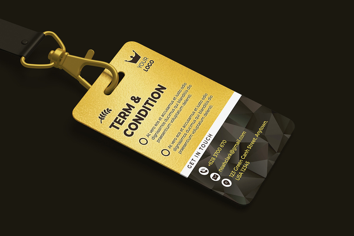 Gold ID Card, a Card Template by Aarley Kaiven (Photo 3 of 3)