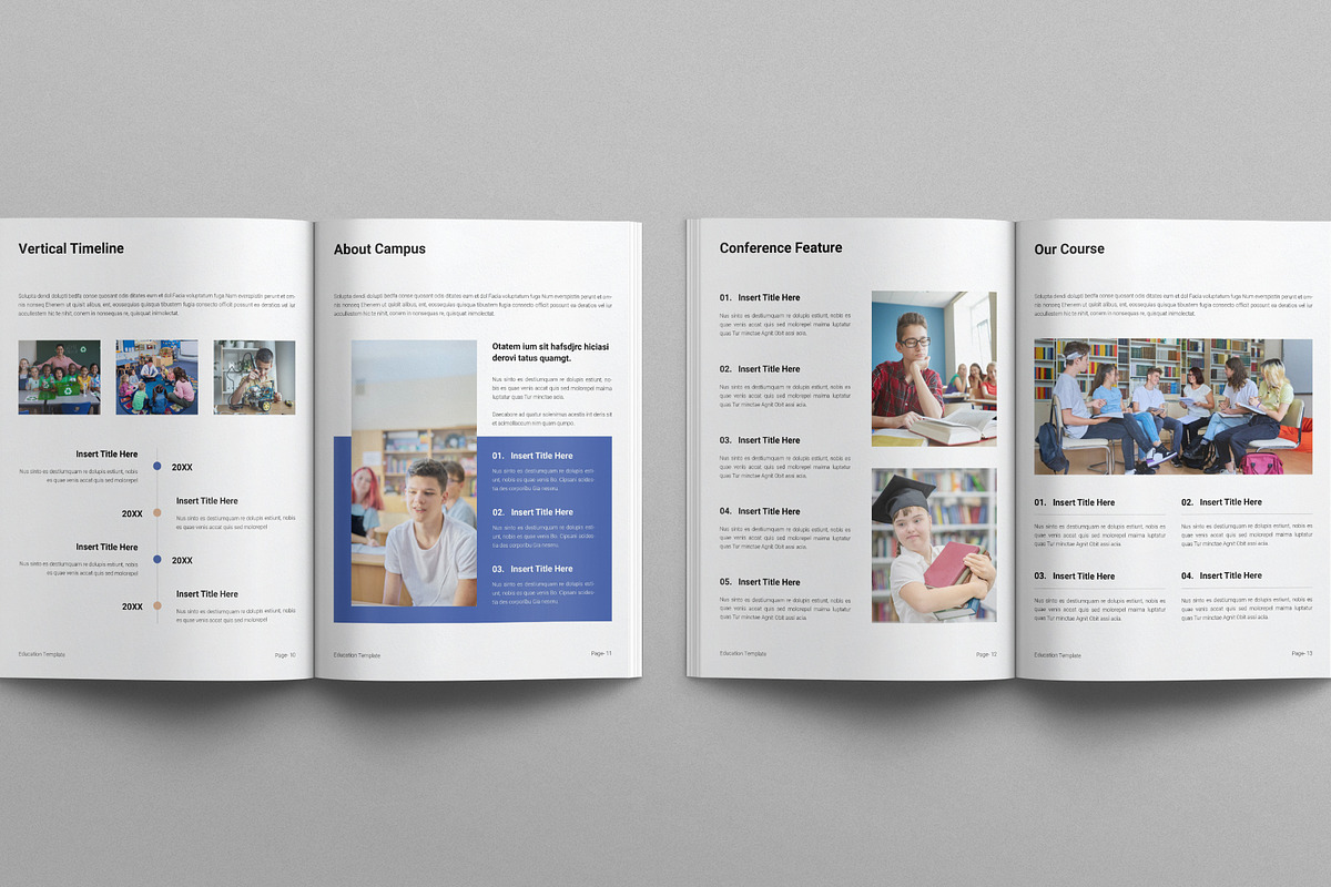 Education Brochure Template, a Brochure Template by E-Type (Photo 5 of 7)