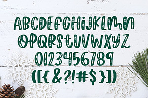 Happy Hollydays, Christmas Font