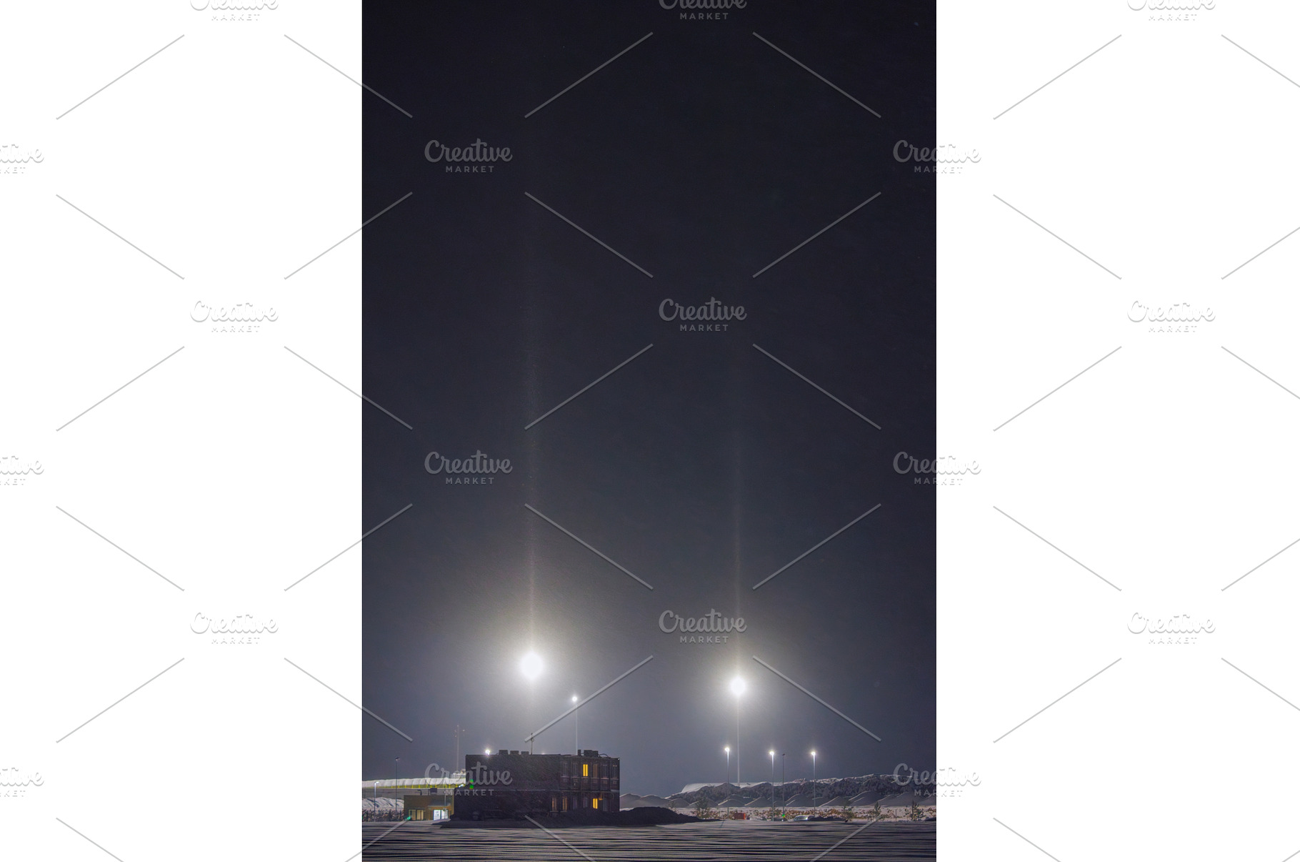Light Pillars. Rare meteorological, a Nature Photo by Lukas Jonaitis SHOP