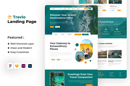 Travlo - Travel Landing Page