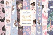 Ballerina Seamless Digital Papers, a Pattern Graphic by Masha  Studio (Thumbnail 1 of 10)