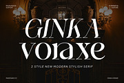 Ginka Voraxe – Modern Stylish Serif, a Serif Font by Mahesans Co (Thumbnail 1 of 11)