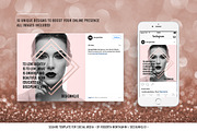 ROSE GOLD | Social Media Pack, a Social Media Template by DESIGN HQ (Thumbnail 2 of 5)