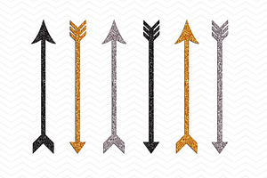 Shimmering Cupids Arrows Clip Art