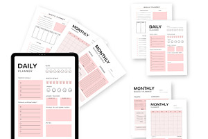 Daily Weekly Monthly Digital Planner