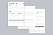 Marketing Planning Pages Set V-11, a Stationery Template by shahsoft (Thumbnail 2 of 3)