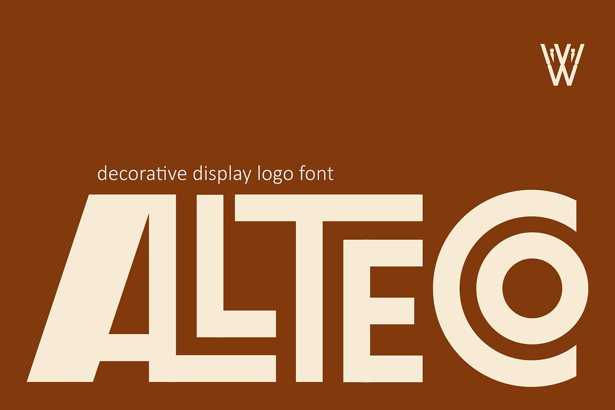 ALLTECO– Modern Retro Display Fonts, a Sans Serif Font by WhymoreArt (Photo 1 of 11)