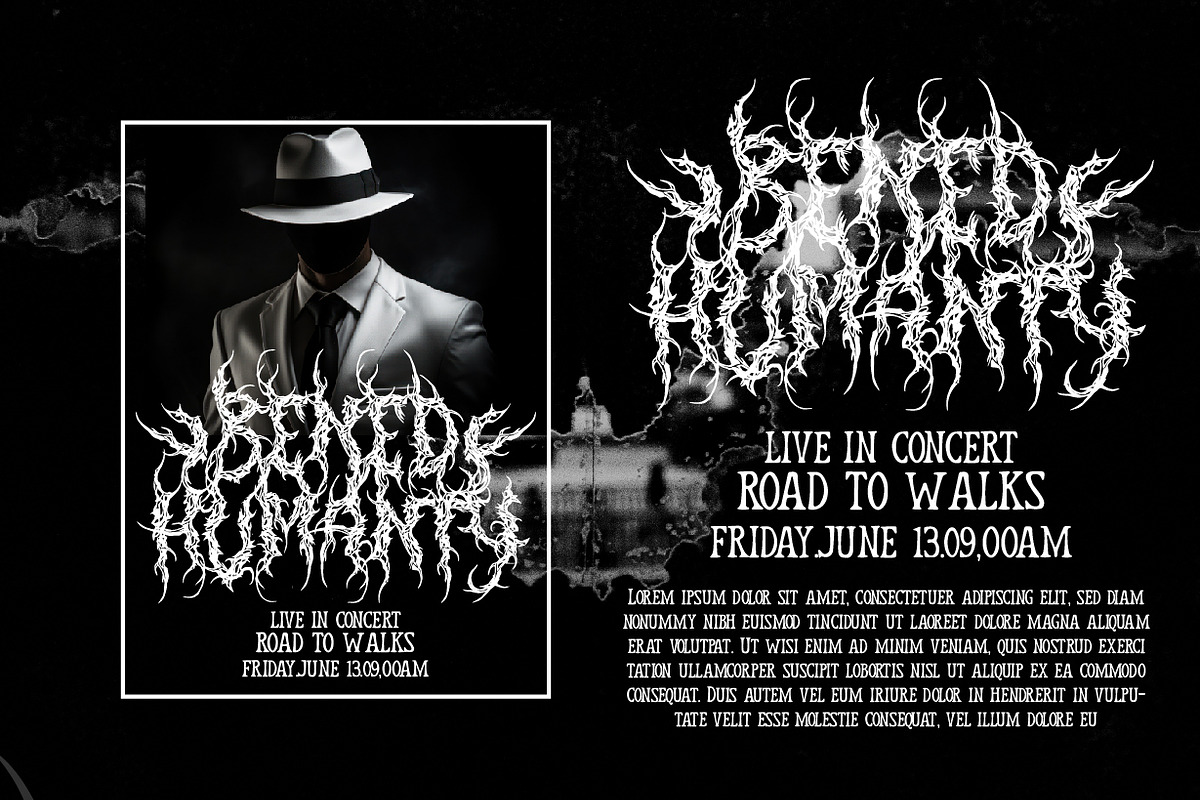 Hentroy - Black Metal font, a Blackletter Font by NuType (Photo 8 of 9)