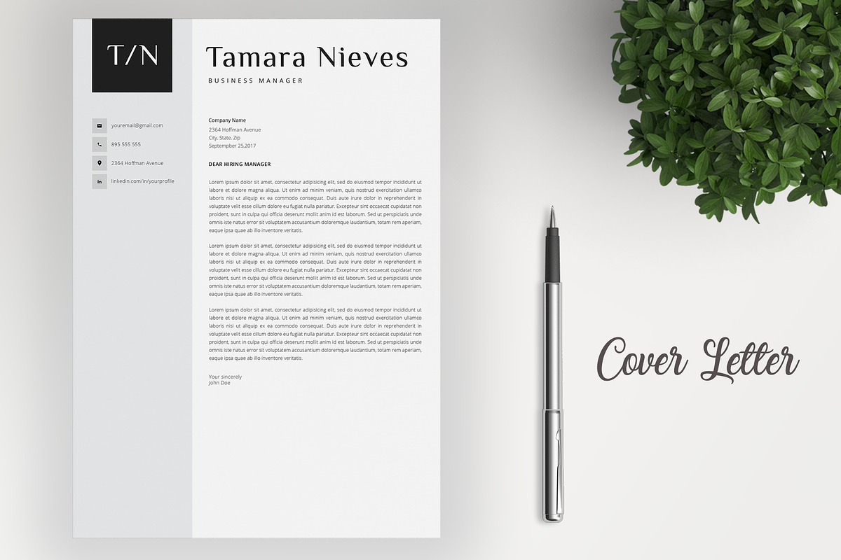 Simple Resume Template / 4 Pages, a Resume Template by SalientResume (Photo 4 of 5)