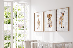 Frame Mockup Bundle In Home Interior