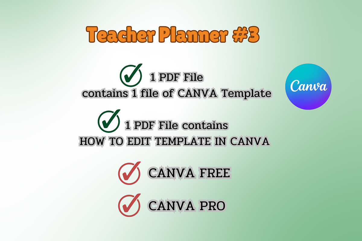Teacher Planner #3 - Canva Template, a Templates & Theme by Adalin Shop (Photo 16 of 16)
