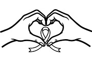 Black Awareness Ribbon Icon Set, a Healthcare Illustration by Artivon (Thumbnail 30 of 51)