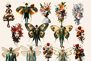 PECULIAR INSECT PEOPLE CLIPART PACK, a Person Illustration by Daring Digies (Thumbnail 5 of 10)