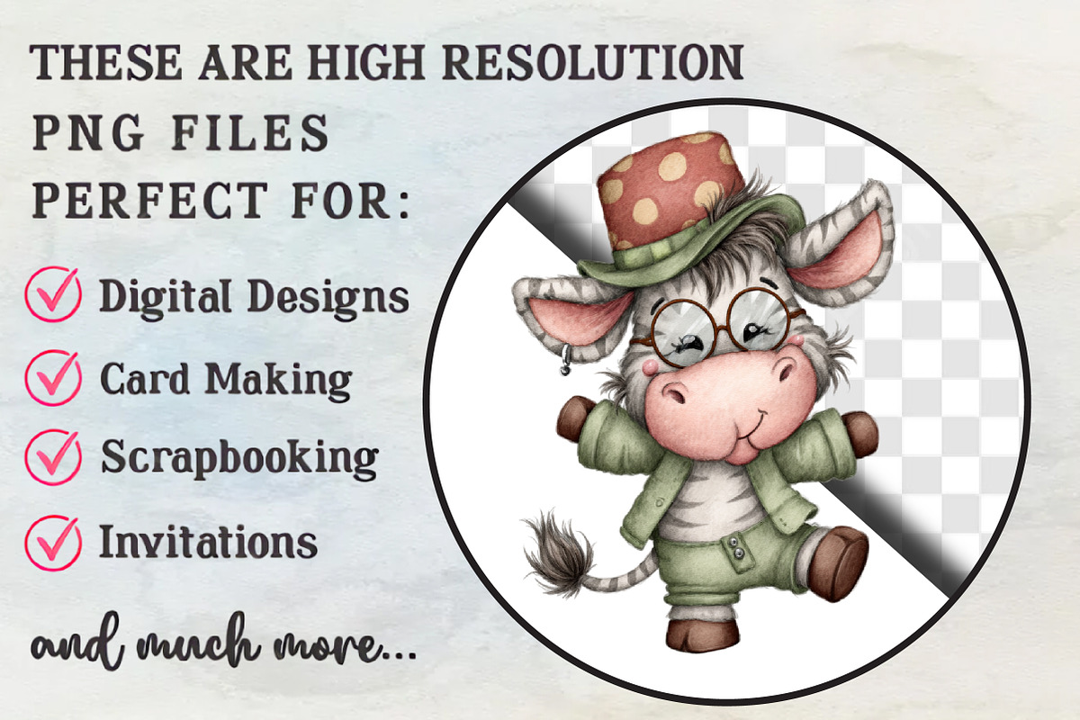 Quirky St Patrick Zebra Clipart, an Animal Illustration by RobertsArt (Photo 2 of 6)