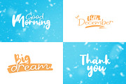 Winter Dream Trio Font, a Script Font by khurasan (Thumbnail 6 of 10)