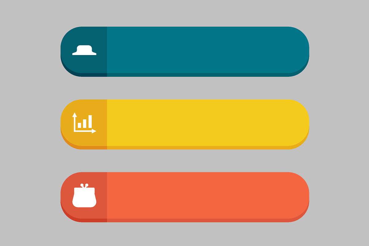 Vector donate and buying buttons set, a Templates & Theme by julia_musdotter (Photo 4 of 8)