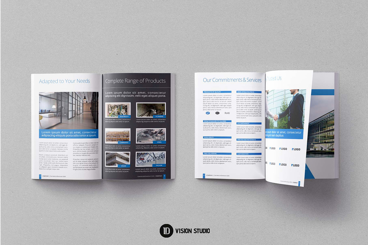 Building Brochure Canva InDesign, a Brochure Template by ID Vision Studio (Photo 8 of 15)