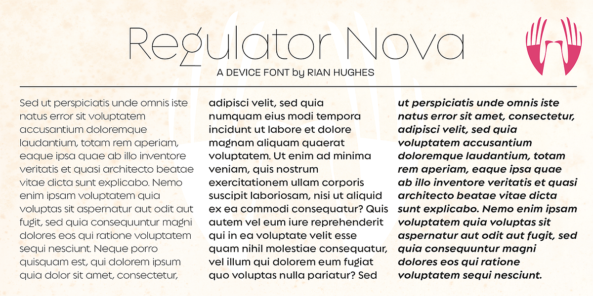 Regulator Nova, a Sans Serif Font by Device (Photo 5 of 9)