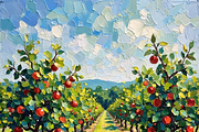 Tropical, Summer Fruit Oil Painting, a Food Illustration by PLUM&FIGS (Thumbnail 6 of 22)