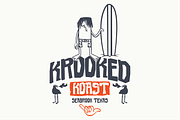 Krooked Typeface, a Sans Serif Font by Bend Industries (Thumbnail 1 of 5)