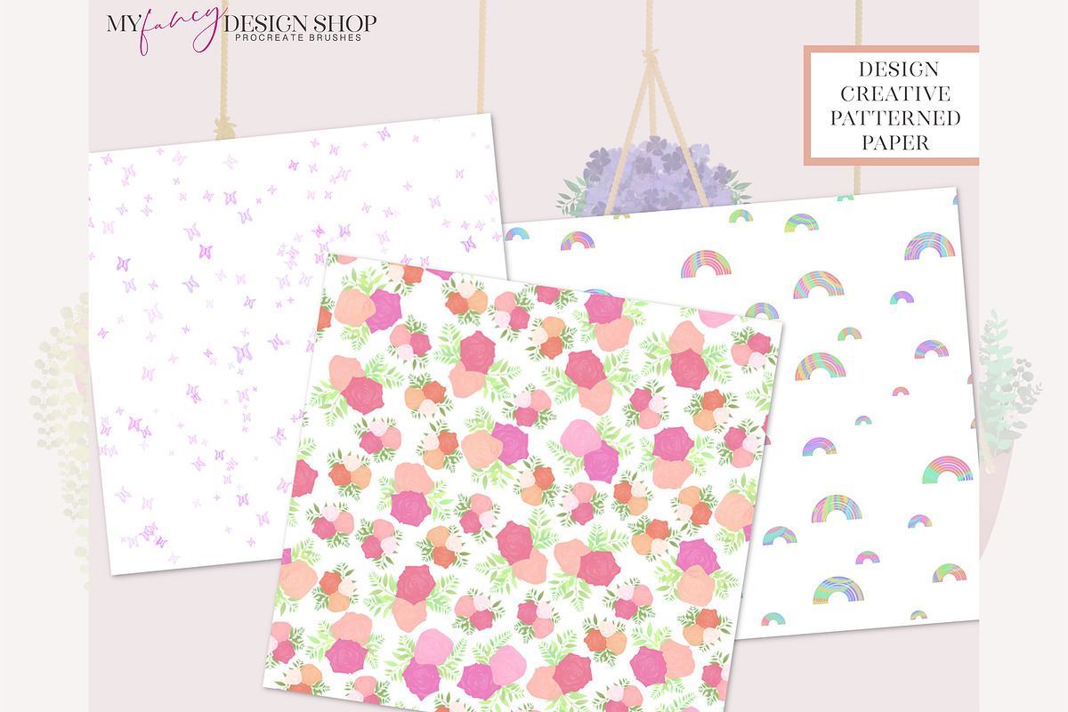 Procreate Spring Floral and Leaf Set, a Brush Add-On by My Fancy Design Shop (Photo 12 of 13)
