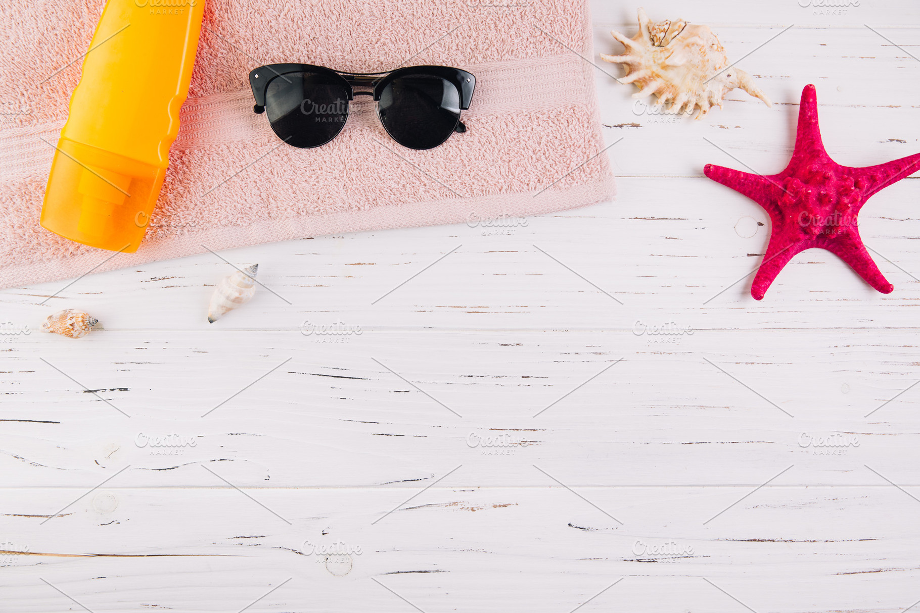 Summer holiday vacation concept stock photo containing summer and accessories, a Holiday Photo by Cherkas Photography