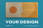 Mockup of a Large Bath / Beach Towel, a Household Mockup by Grow Design Craft Studio (Thumbnail 4 of 7)
