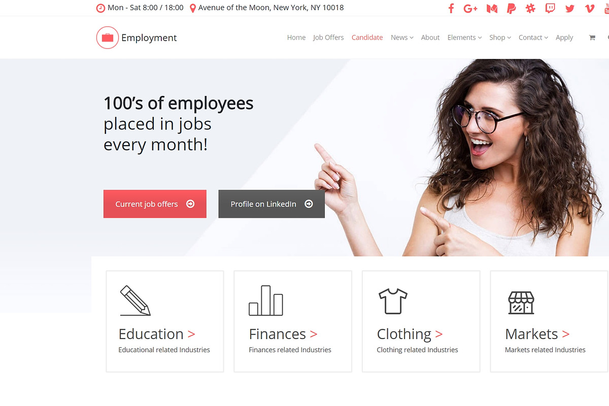 Employment WordPress Theme, a WordPress Template by Visualmodo (Photo 13 of 24)