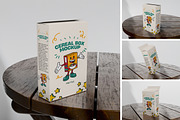 Cereal Box Mockup, a Packaging Mockup by xavier_studio (Thumbnail 1 of 5)