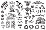 Vintage Architecture Design Elements, an Illustration by Vertigo Creative Products (Thumbnail 6 of 8)