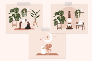 Yoga Poses Illustrations Collection, a Healthcare Illustration by Katerina Osa (Thumbnail 6 of 12)