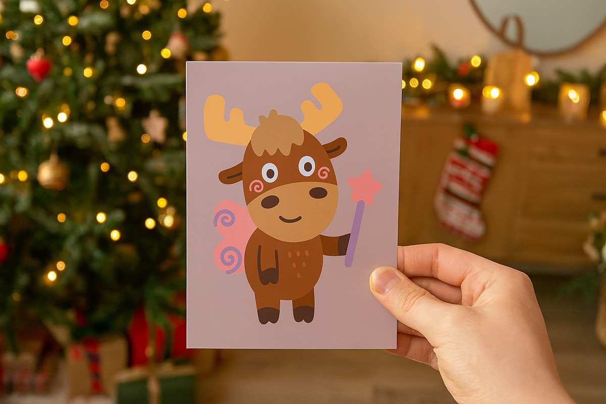 Moose Christmas Clipart Set, an Animal Illustration by Palau (Photo 6 of 10)