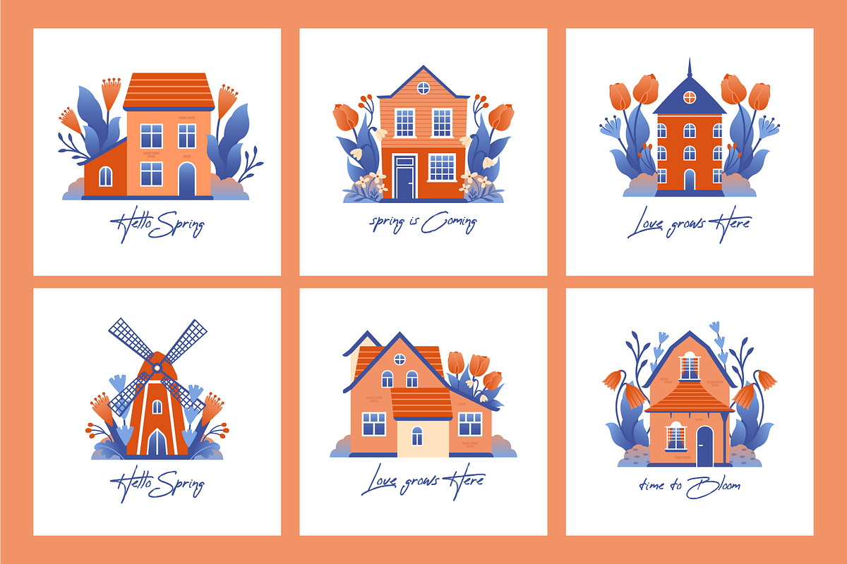 Hello Spring. Clip arts collection, a Seasonal Illustration by Renberrry.Store (Photo 9 of 10)
