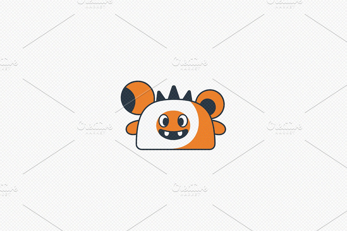 Cute Monster Character, a Decorative Illustration by Vectorium Studio (Photo 1 of 3)