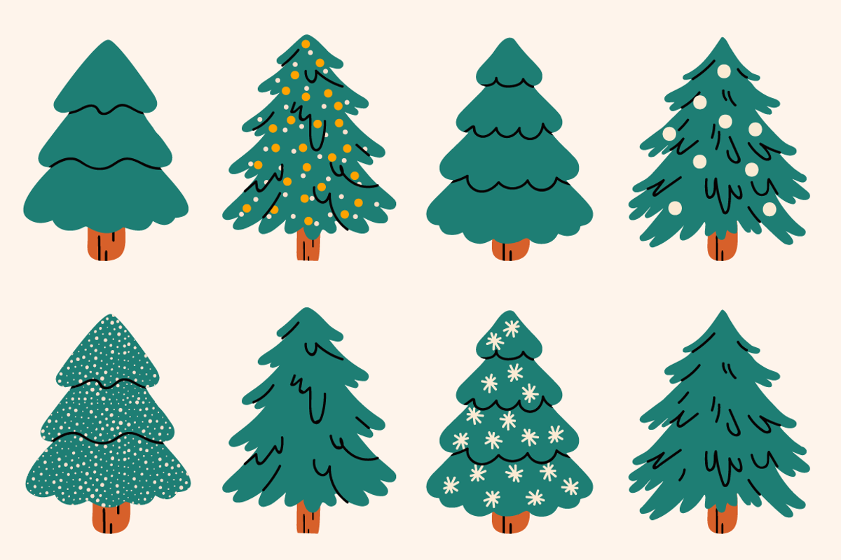140 Cozy Retro Christmas Clipart, a Seasonal Illustration by Zeukaa (Photo 7 of 21)