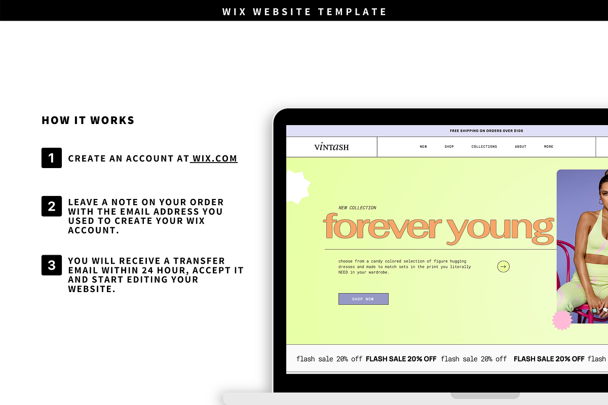 WIX Website Template | Vintash, a Wix Template by VVC Studio (Photo 4 of 4)